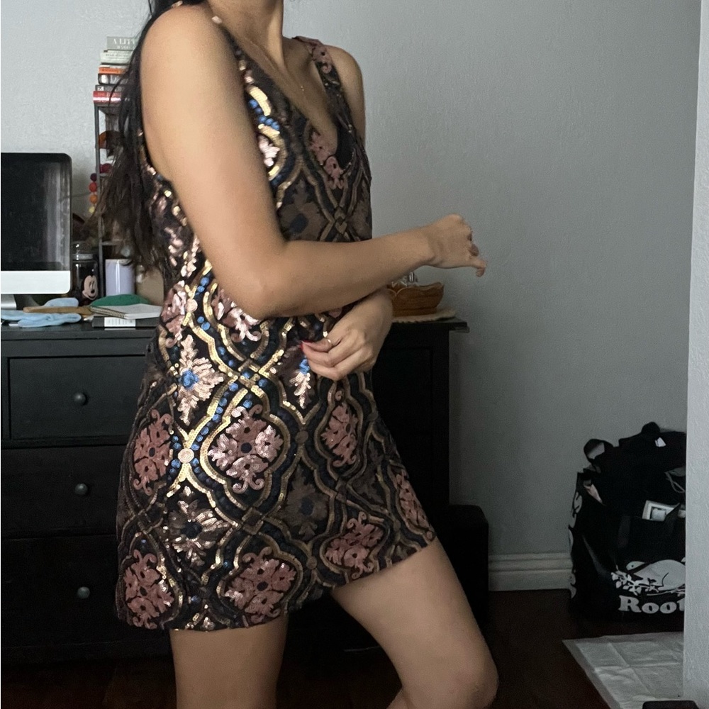 Sequin Gatsby Style Mini Dress